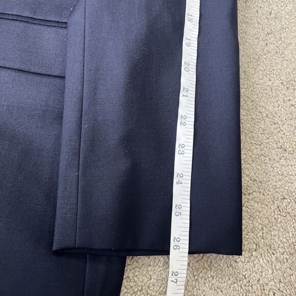 Ralph Lauren Blazer Mens 44L Navy Blue Gold Buttons Wool Sport Coat Event Formal - Picture 4 of 8